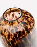 Jarrón Panth de vidrio marrón 30 cm