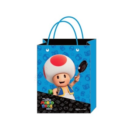 Bolsa de regalo M Mario Bros azul