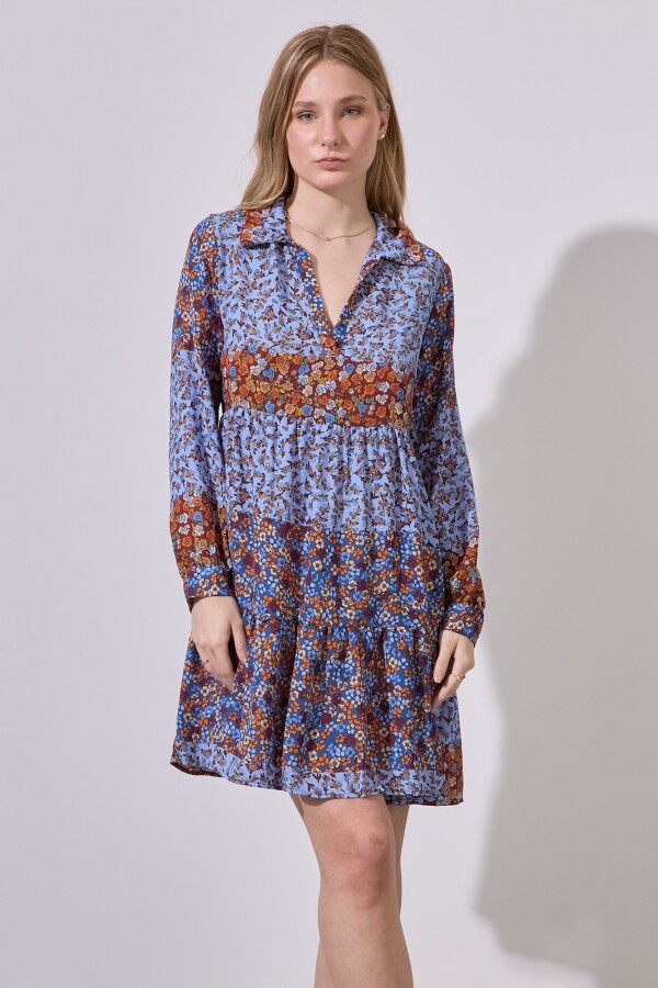 Vestido Flowers CELESTE/MULTI