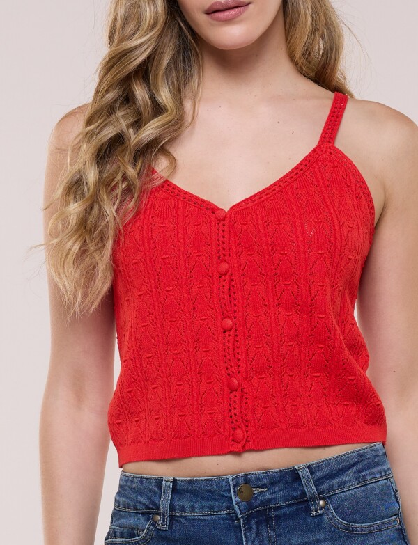 Top Tejido ROJO