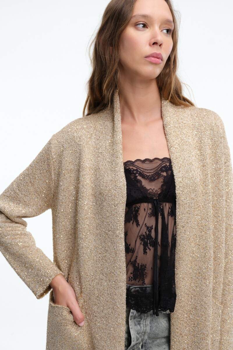 SACO BRILLO Beige