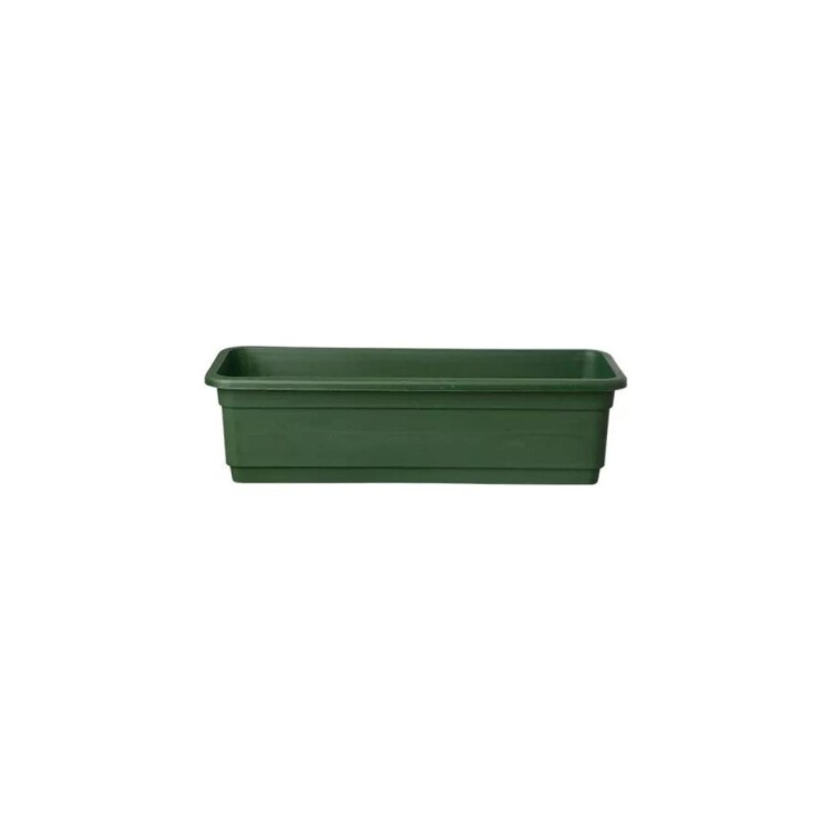 MACETA JARDINERA RECTANGULAR 8LTS 45X16X12CM VERDE