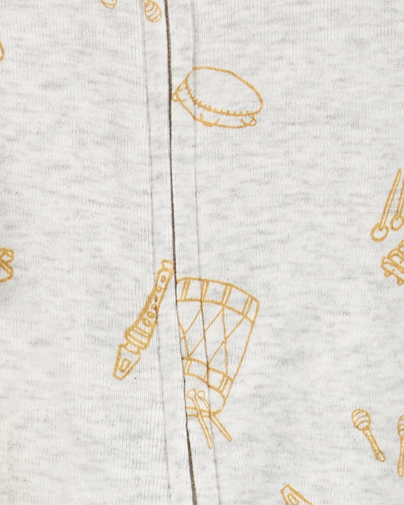 Pack dos pijamas una pieza de algodón, con pie, diseño música Pack dos pijamas una pieza de algodón, con pie, diseño música