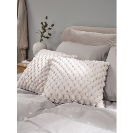 Almohadon Hvidblomme 45X45 Pelo Beige