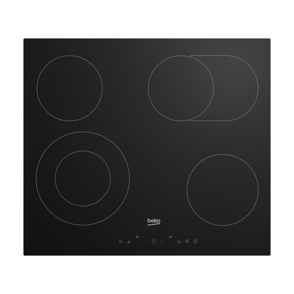 ANAFE VITROCERÁMICO 60CM ELECTRICO NEGRO BEKO HIC64403T