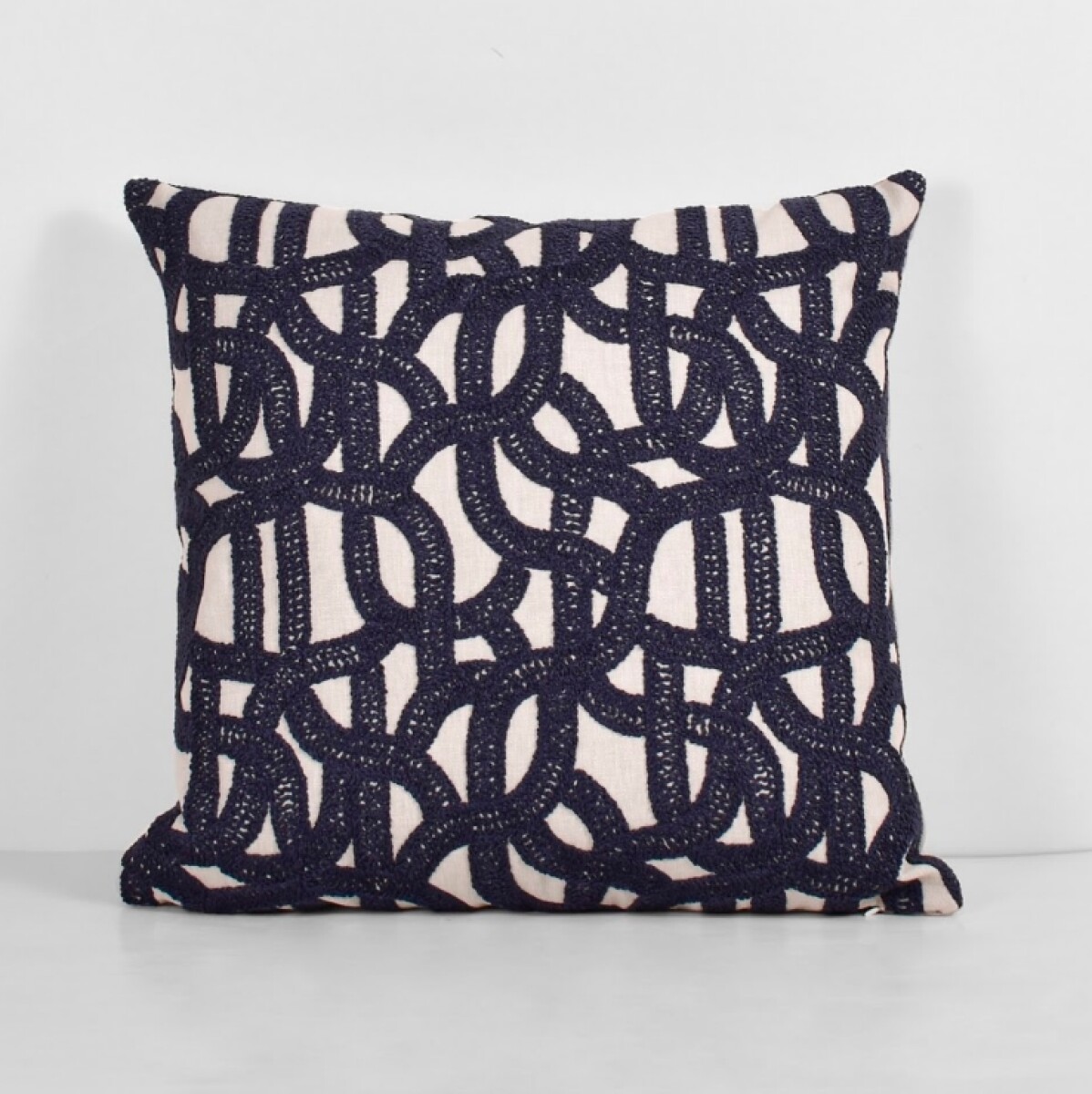 Almohadon Deco Tropea - 50x50 Beige - Azul 