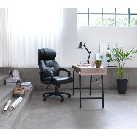 Silla de oficina TJELE polipiel negro Negro