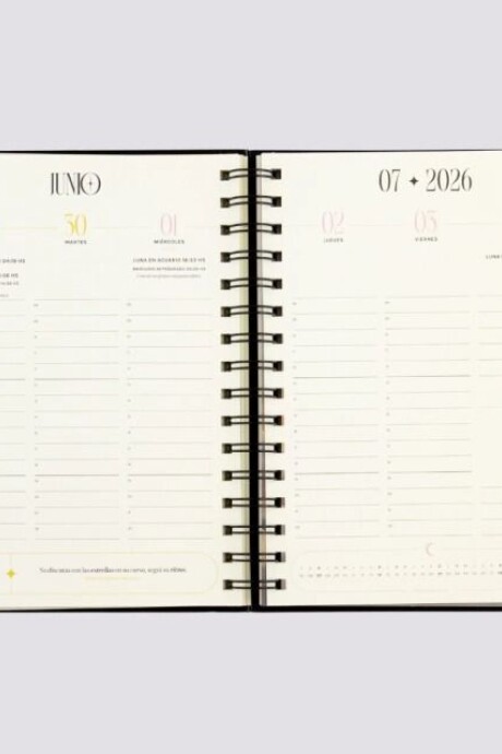 AGENDA MONOBLOCK BRUJA MODERNA A5 SEMANAL ANILLADA 2026 - ASTROS AGENDA MONOBLOCK BRUJA MODERNA A5 SEMANAL ANILLADA 2026 - ASTROS