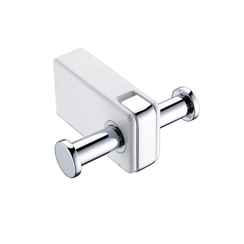 PERCHA DOBLE METAL BAI ACCESORIOS DE BAÑO CROMO