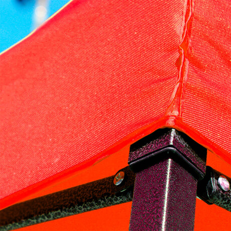 Gazebo 2x2mt Toldo Carpa Uv30 Impermeable Resistente Rojo
