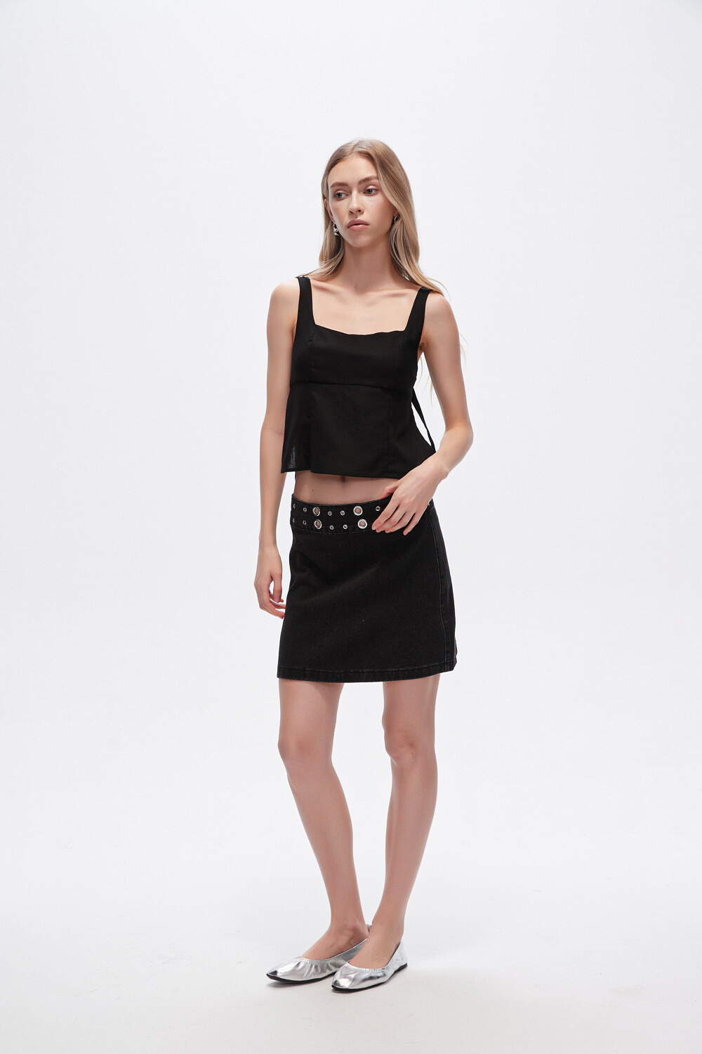 Falda Elfanis Gris Oscuro