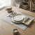 Individual con Vainilla Lino Liso Home Class 45 x 30 cm GRIS