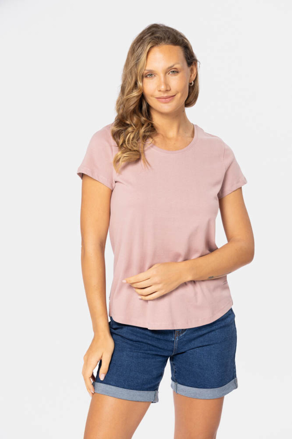 REMERA BÁSICA DE ALGODÓN Rosado