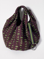 Bolso De Hombro Nylon Estampado burdeos