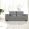 Sillón Sofá Luares 3 Cuerpos Tela Gris Sillón Sofá Luares 3 Cuerpos Tela Gris