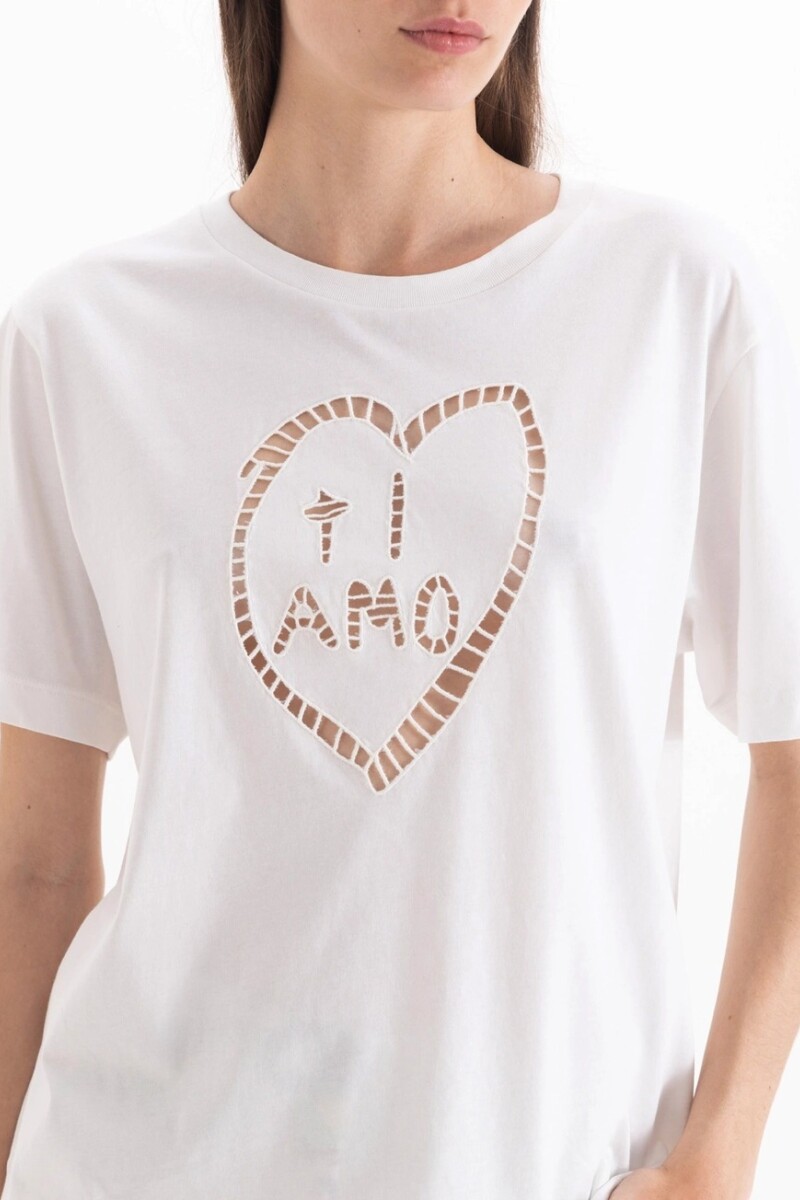REMERA TI AMO Blanco