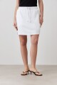 Falda con pretina elastizada blanco