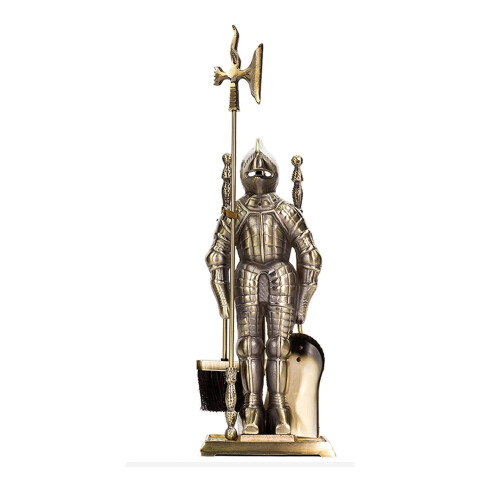 Atizador Soldado Kassel Set De 5 Piezas Base Cuadrada Ag212 ATIZADOR KASSEL AG212 74CM