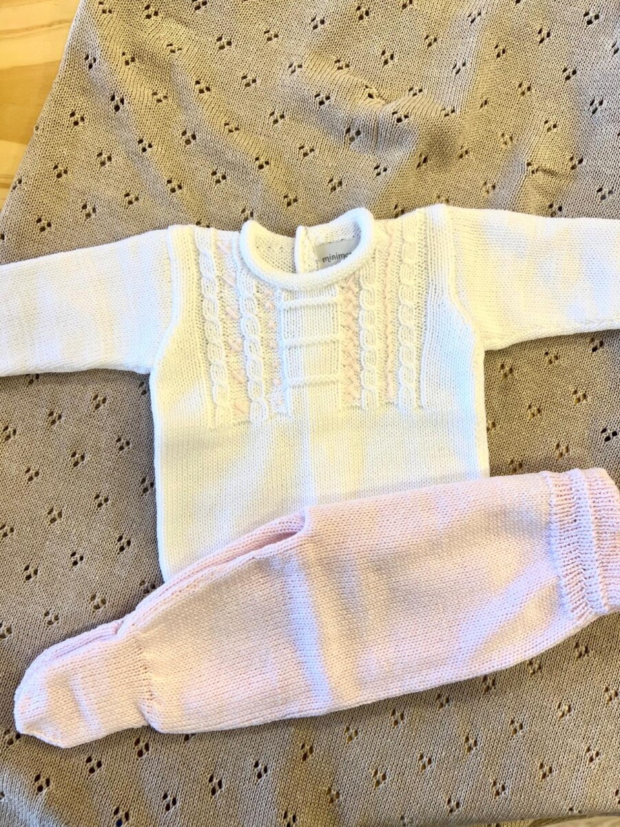 Conjunto patch blanco rosa Conjunto patch blanco rosa