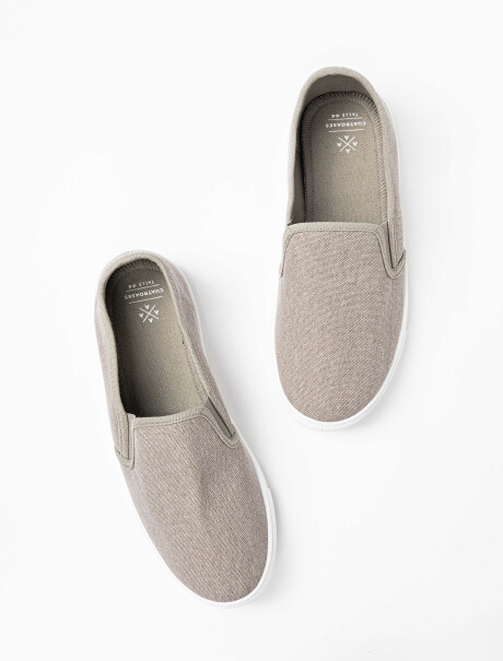 Zapatilla canvas beige