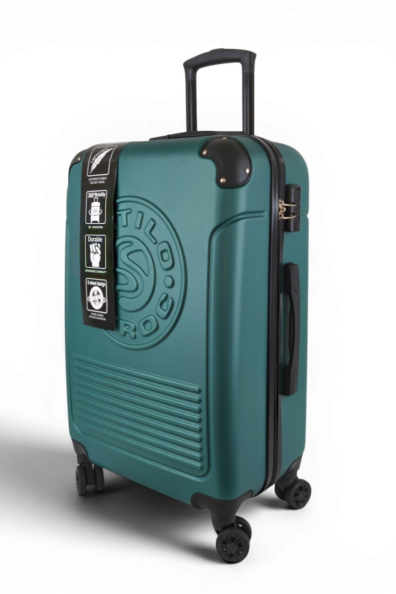 Valija mediana ABS (fibra) de 24" Verde M