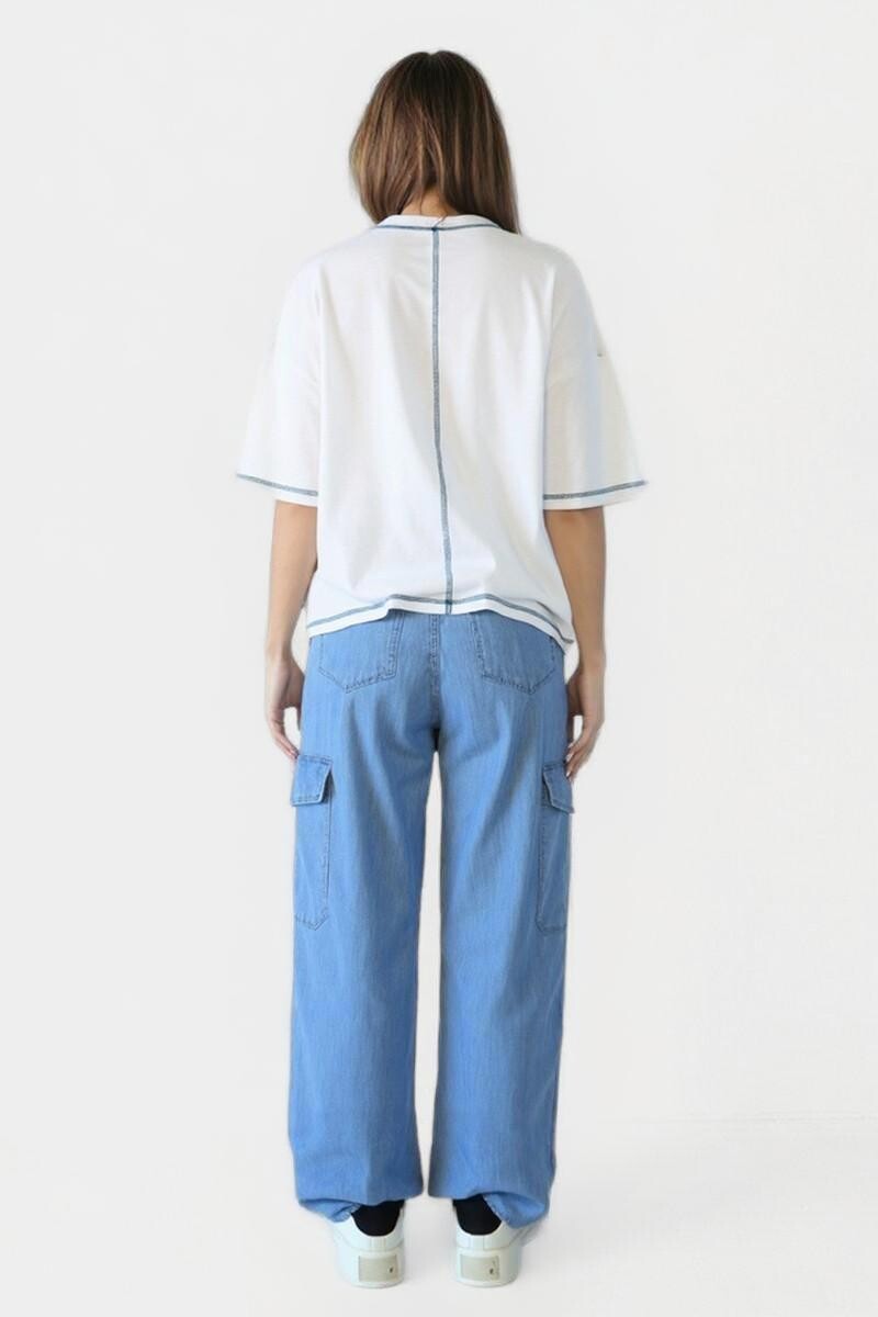 Pantalón Teramo Celeste