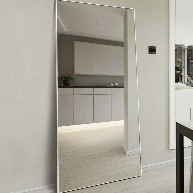 Espejo De Pie Lumax Rox Marco Rectangular 80 x 180cm Blanco