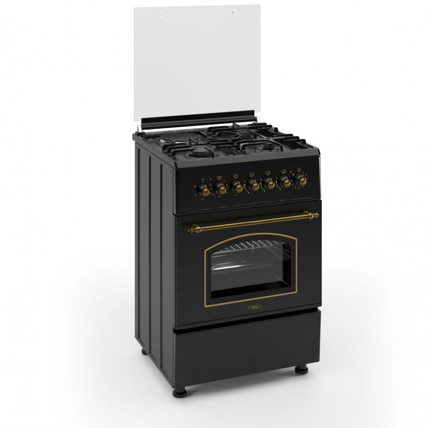 Cocina combinada Dikler 3H+1D D-6 Colonial inox. Cocina combinada Dikler 3H+1D D-6 Colonial inox.