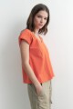 Remera con vainillas naranja