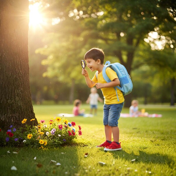 Mochila Escolar Infantil Reforzada Niños 33x24Cm Astronauta Color Azul