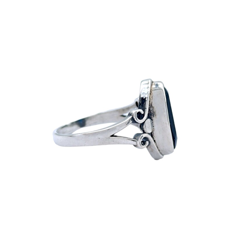 Anillo Solitario-Plata 925-Piedra Zafiro-AN3825 conpiedra