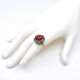 Anillo Antiguo En Plata, Oro 18K Y Coral Anillo Antiguo En Plata, Oro 18K Y Coral