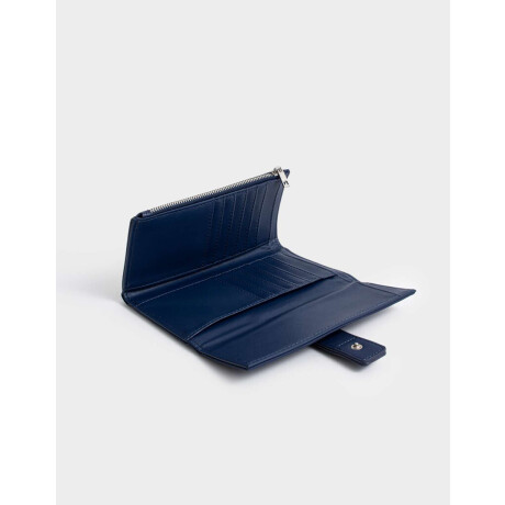 Billetera Fichero Rayado Azul Marino