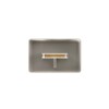 Cesto Organizador con manija de madera Beige