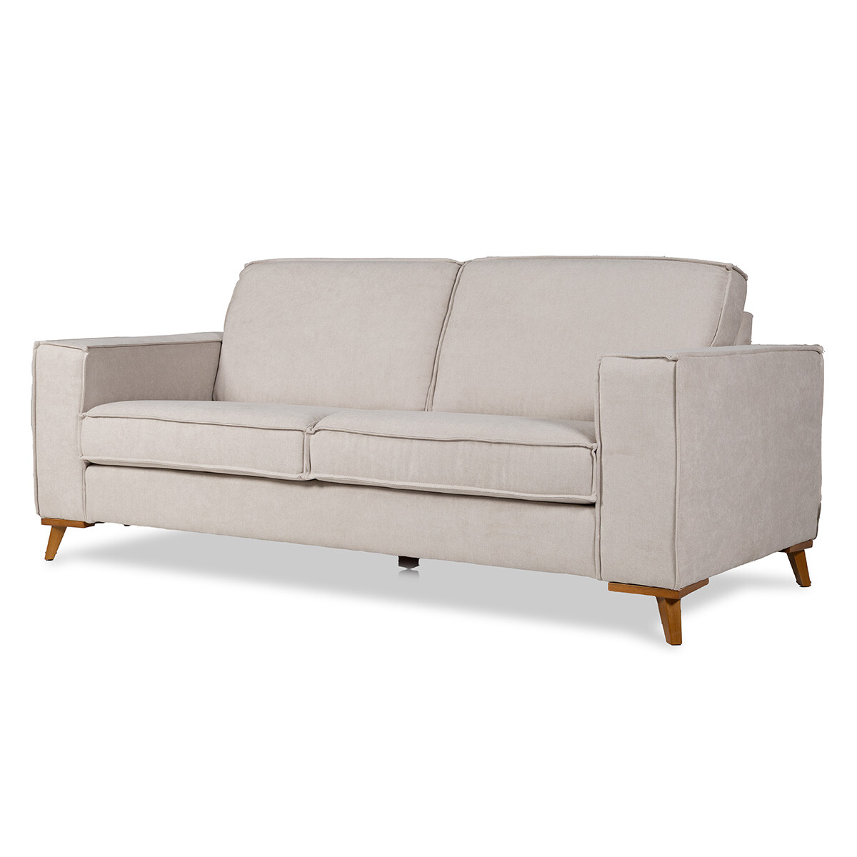 Sofá Arne - Tela Microfibra - 3 cuerpos - Rivera 25 (Beige) 