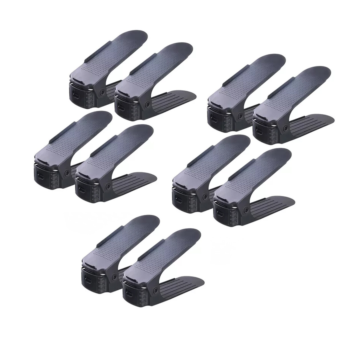 Organizador regulable de zapatos x10 - NEGRO 