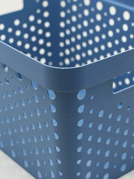 CESTO ORGANIZADOR 36X26.8X20CM AZUL