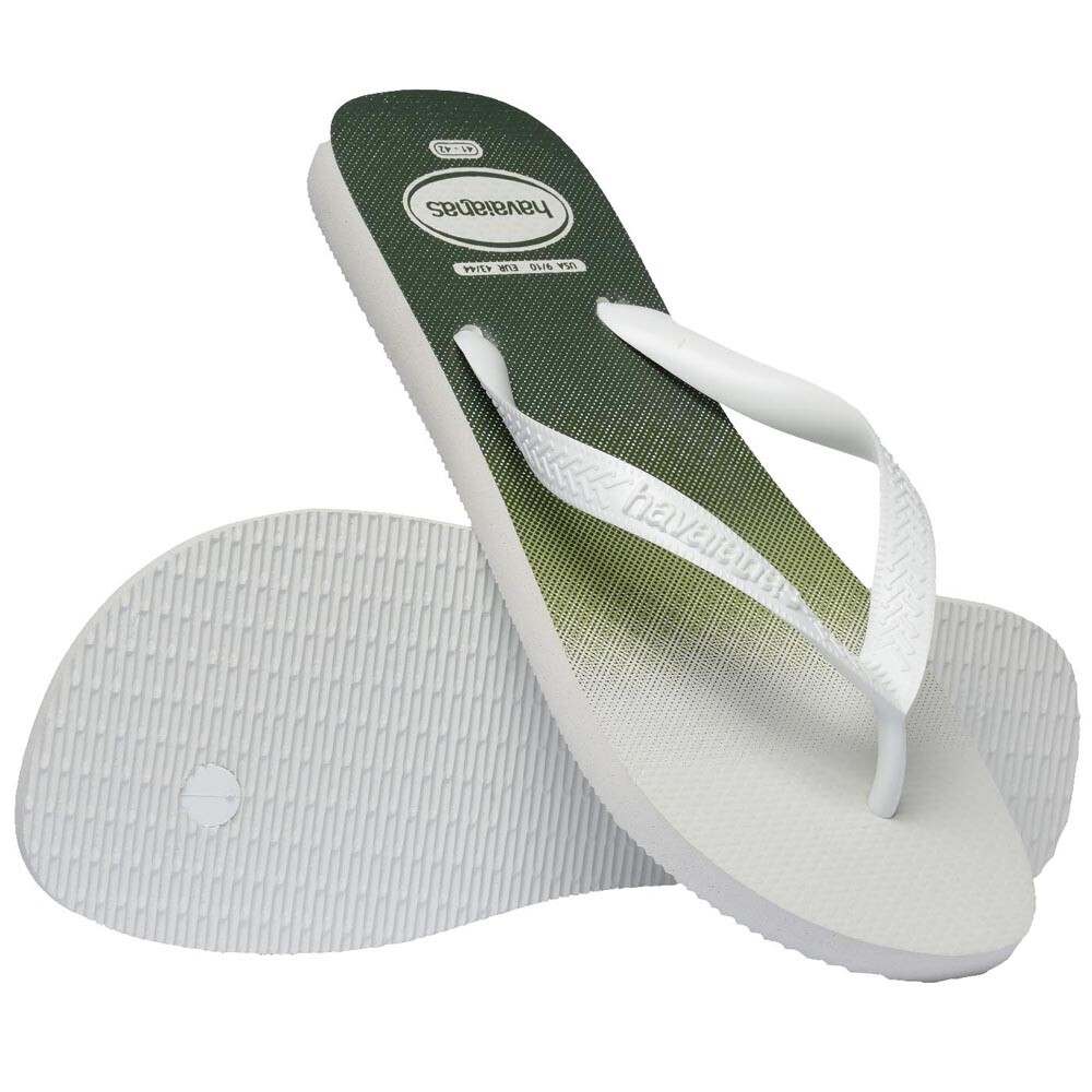 Sandalias Havaianas Top Basic FC Hombre Blanco Blanco Verde