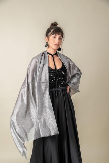 CHALL FRINGE Plateado