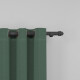 Barrote Cortina Palo Metal 3,00m 28mm + 3 soporte NEGRO MATE