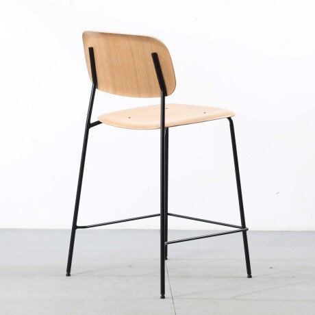 BUTACA TABURETE BAR MADERA NATURAL-BEIGE O´CONOR