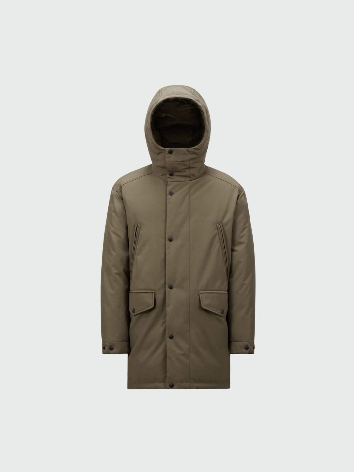 Moncler - Campera larga reversible rellena de plumas con capucha, Perfouns Verde