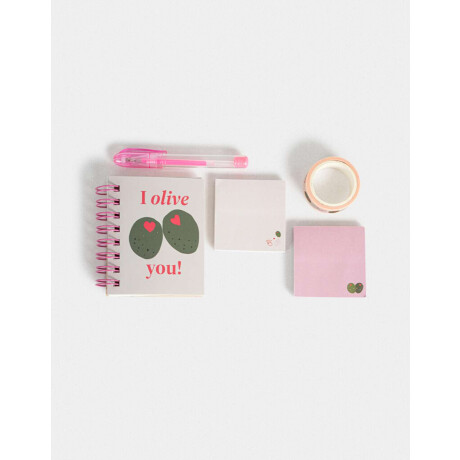 Mini Set De Librería En Cajita Combinacion Multicolor