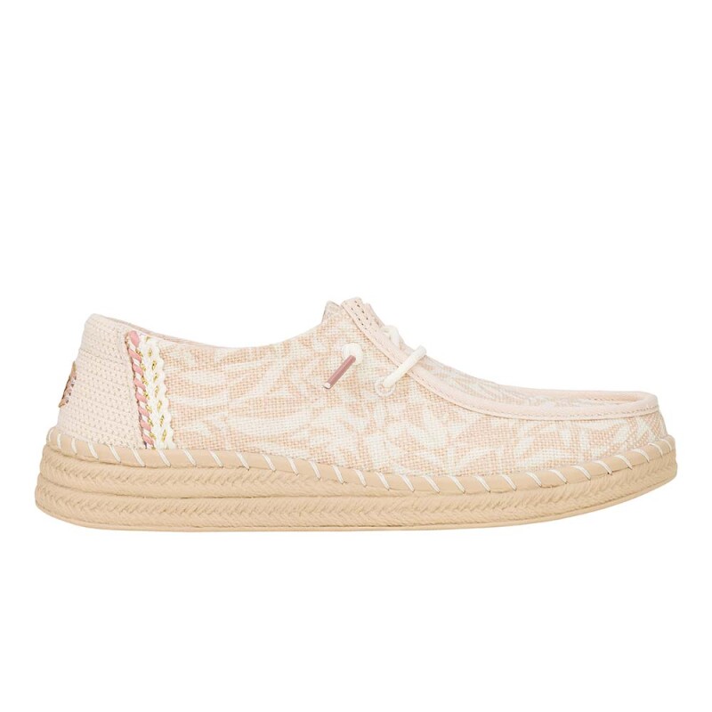 Wendy Espadrille Retro Palm - Mujer Pale Pink/white