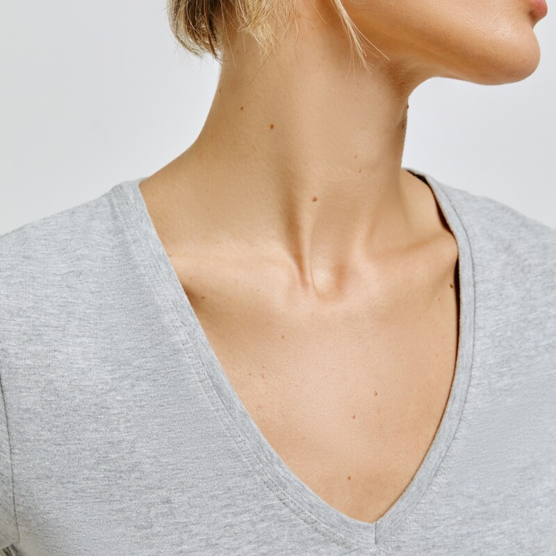 BLUSA MM FEM CINZA MESCLA