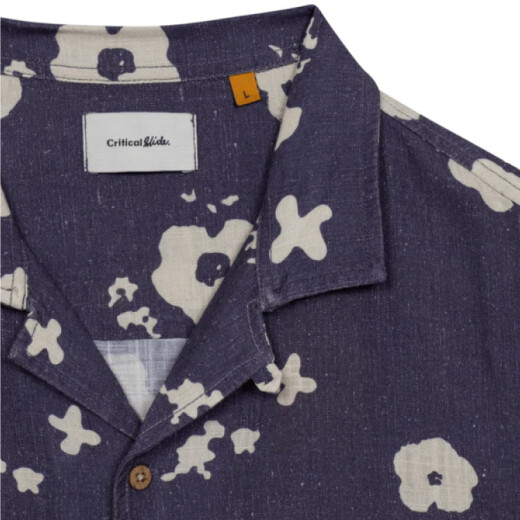 Camisa Critical Slide Splatter Resort - Azul Camisa Critical Slide Splatter Resort - Azul