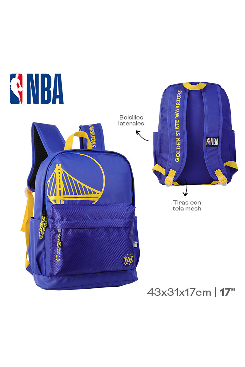 Mochila Golden State Warriors NBA Azul