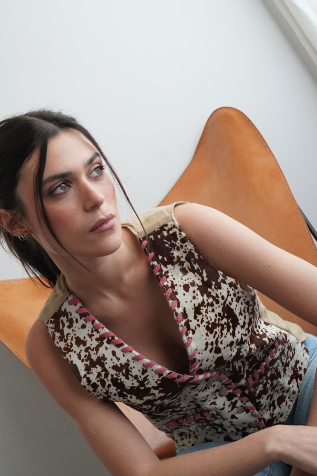 Lady Serrano Cowhide Rosado