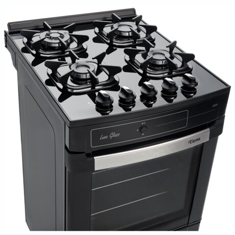 Cocina TEM Luna Glass A Gas Cuatro Hornallas Capacidad 48.1Lt Cocina TEM Luna Glass A Gas Cuatro Hornallas Capacidad 48.1Lt