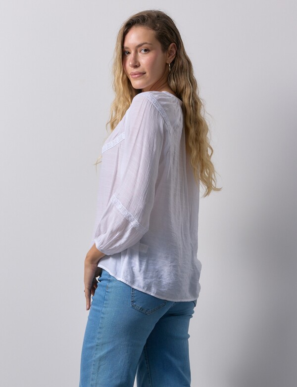 Blusa Puntilla BLANCO